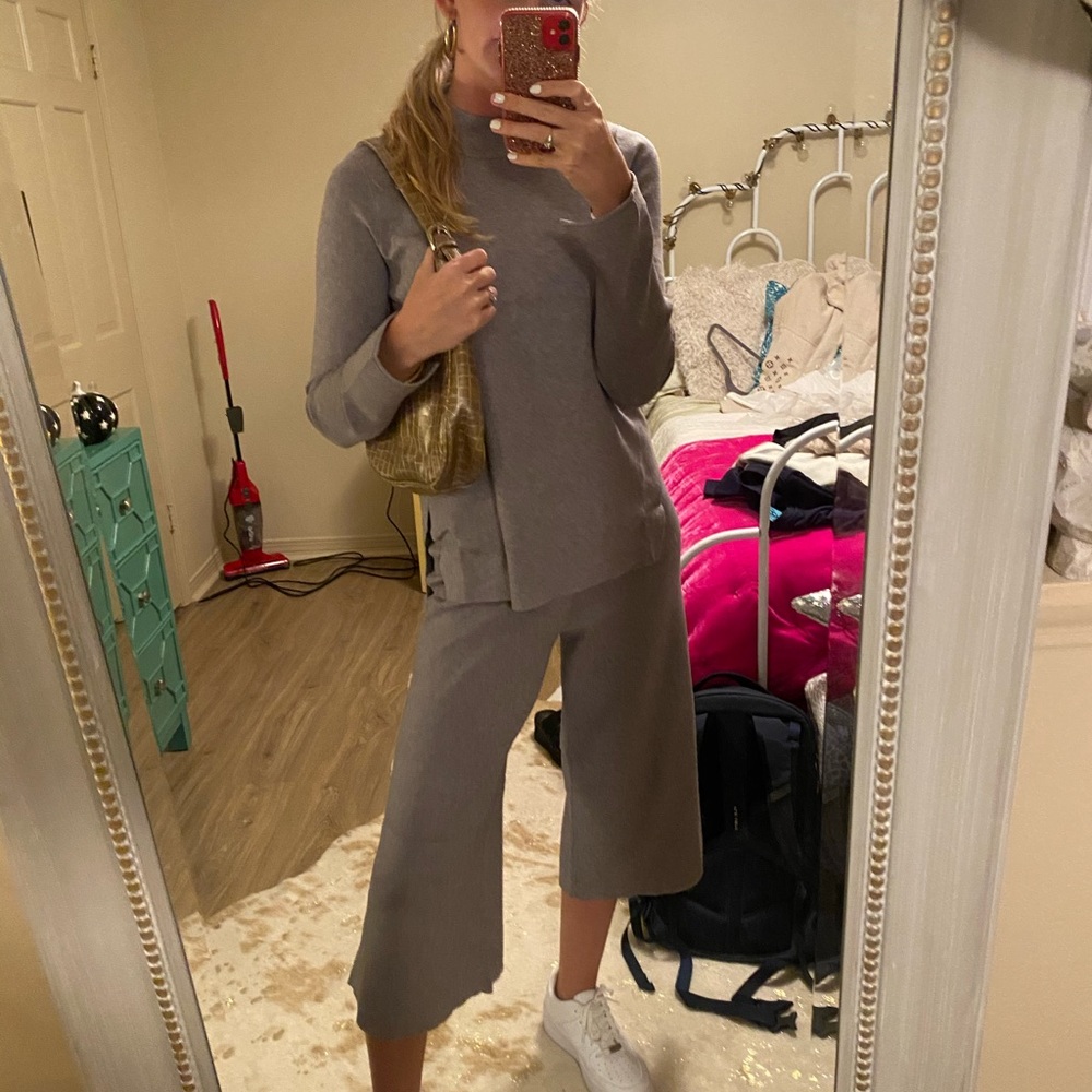 Gray sweater set